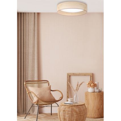 Duolla - LED Stropné svietidlo ROLLER LED/24W/230V pr. 45 cm ratan