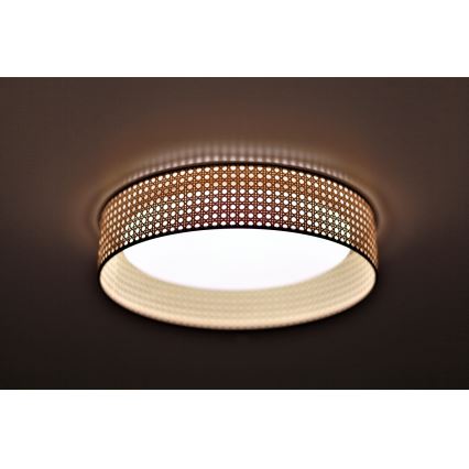 Duolla - LED Stropné svietidlo ROLLER LED/24W/230V pr. 45 cm ratan