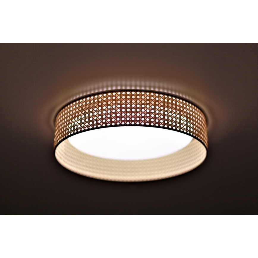 Duolla - LED Stropné svietidlo ROLLER LED/24W/230V pr. 45 cm ratan