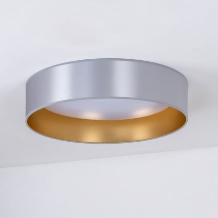 Duolla - LED Stropné svietidlo ROLLER LED/24W/230V pr. 45 cm strieborná/zlatá