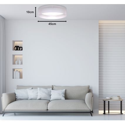 Duolla - LED Stropné svietidlo ROLLER LED/24W/230V svetlo pr. 45 cm šedá