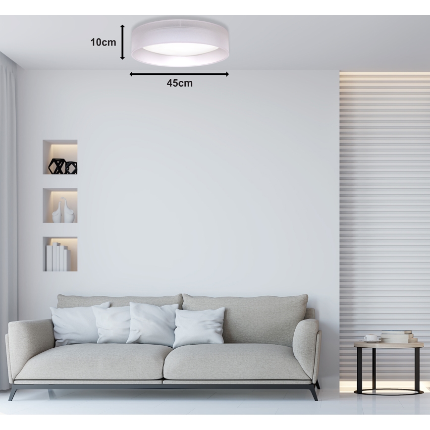 Duolla - LED Stropné svietidlo ROLLER LED/24W/230V svetlo pr. 45 cm šedá