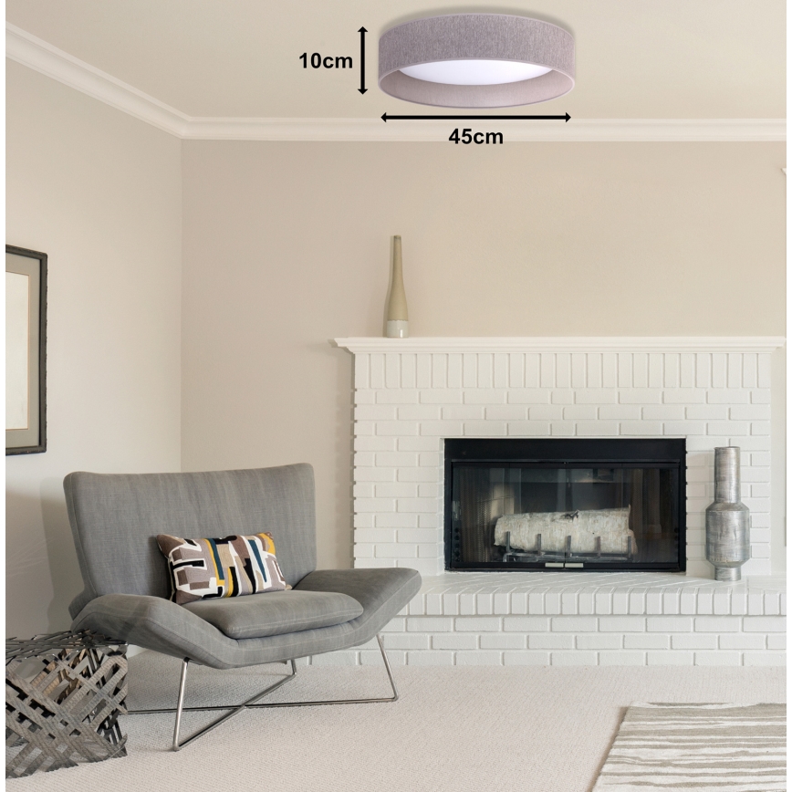 Duolla - LED Stropné svietidlo ROLLER LED/24W/230V svetlo pr. 45 cm šedá