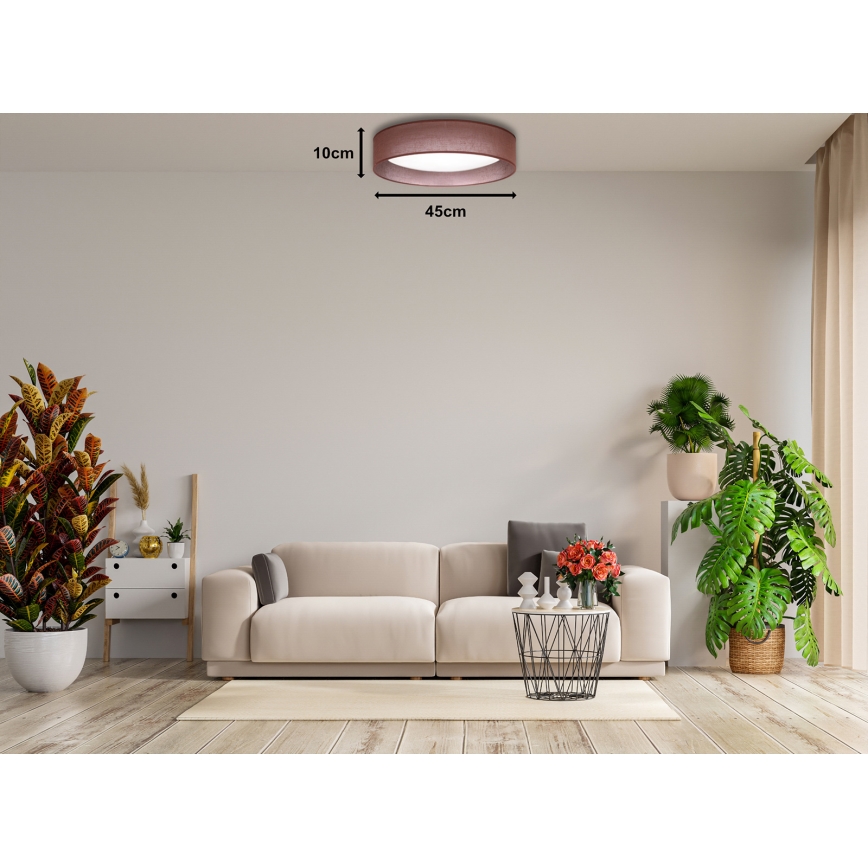 Duolla - LED Stropné svietidlo ROLLER LED/24W/230V tmavo pr. 45 cm hnedá