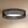 Duolla - LED Stropné svietidlo ROLLER RATTAN LED/24W/230V pr. 45 cm čierna