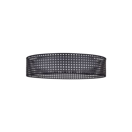 Duolla - LED Stropné svietidlo ROLLER RATTAN LED/24W/230V pr. 45 cm čierna