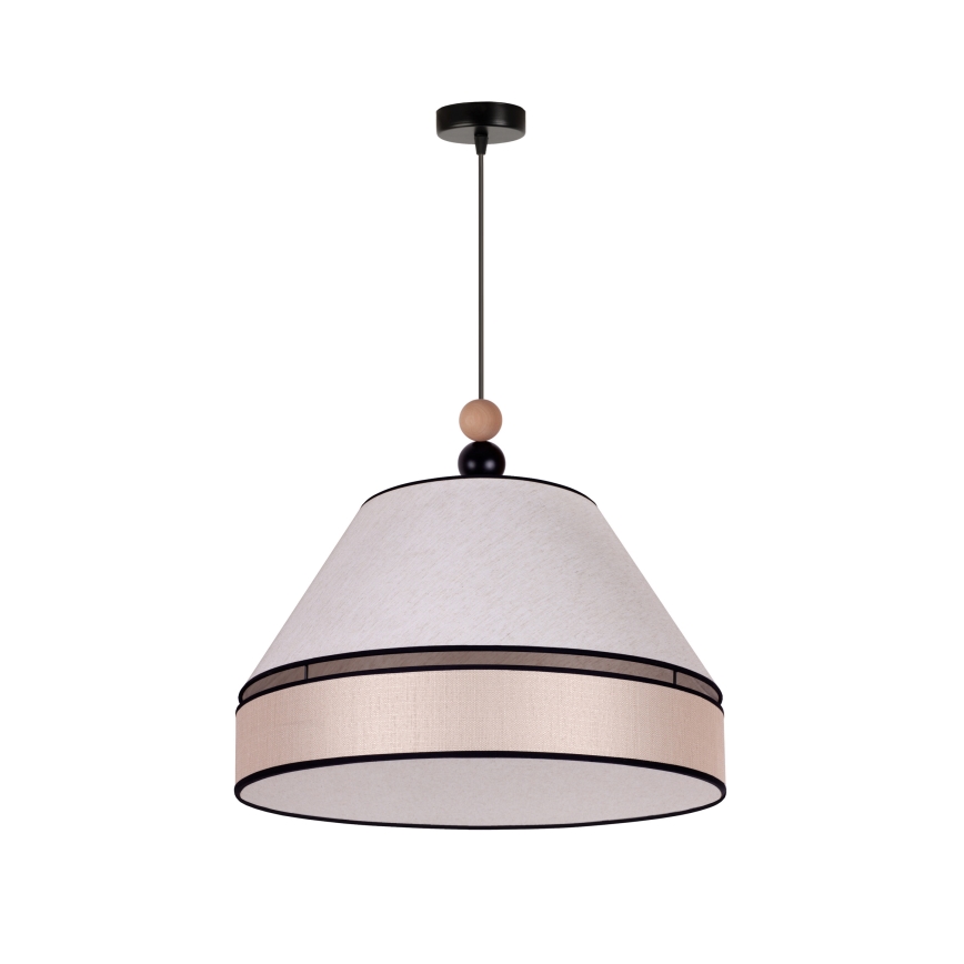Duolla - Luster na lanku AVIGNON 1xE27/15W/230V pr. 60 cm béžová