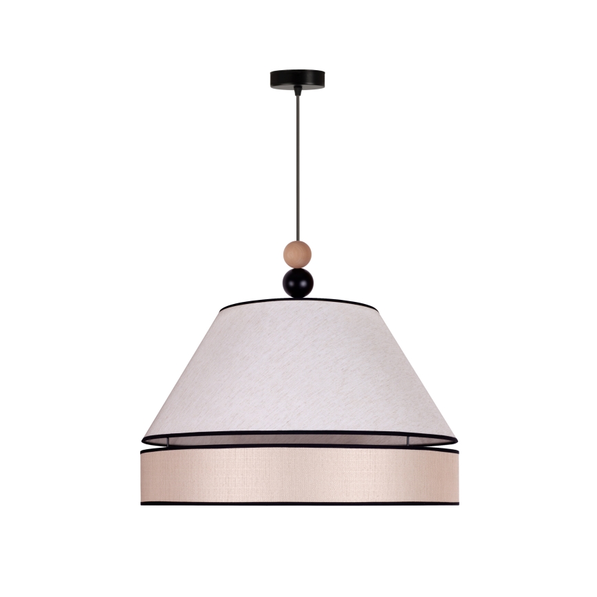Duolla - Luster na lanku AVIGNON 1xE27/15W/230V pr. 60 cm béžová