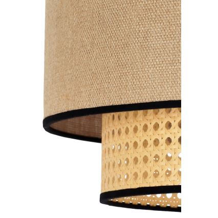Duolla - Luster na lanku BOHO 1xE27/15W/230V pr. 45 cm béžová/ratan
