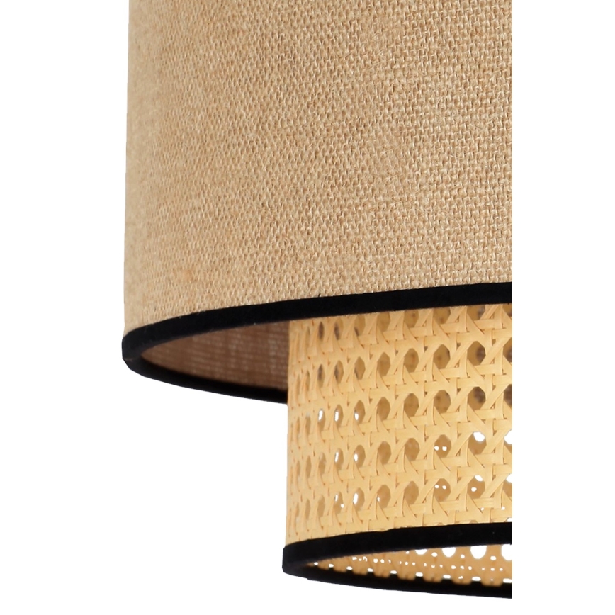 Duolla - Luster na lanku BOHO 1xE27/15W/230V pr. 45 cm béžová/ratan