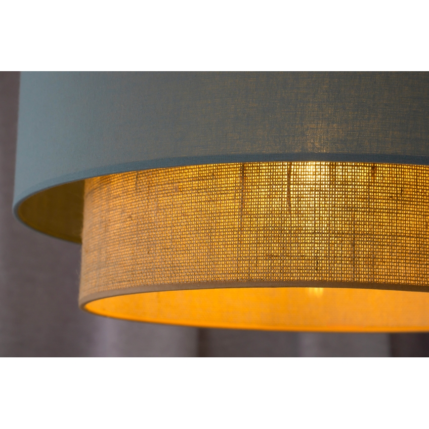 Duolla - Luster na lanku BOHO 1xE27/15W/230V pr. 45 cm zelená/hnedá