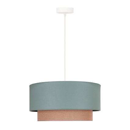 Duolla - Luster na lanku BOHO 1xE27/15W/230V pr. 45 cm zelená/hnedá