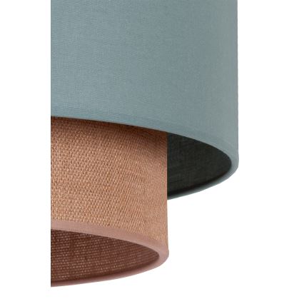 Duolla - Luster na lanku BOHO 1xE27/15W/230V pr. 45 cm zelená/hnedá