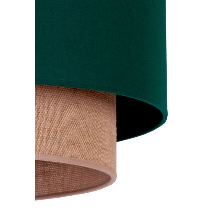 Duolla - Luster na lanku BOHO 1xE27/15W/230V pr. 45 cm zelená/hnedá