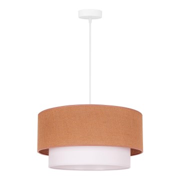 Duolla - Luster na lanku BOHO 1xE27/40W/230V pr. 45 cm béžová/biela