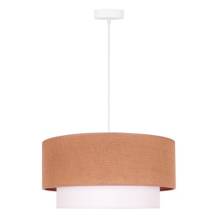 Duolla - Luster na lanku BOHO 1xE27/40W/230V pr. 45 cm béžová/biela