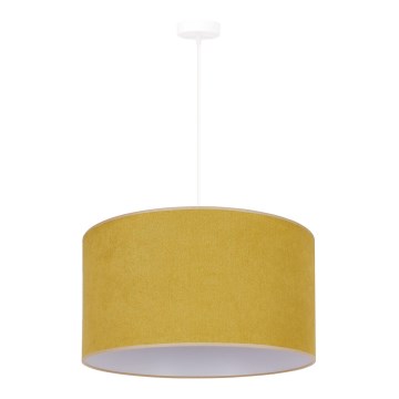 Duolla - Luster na lanku BRISTOL 1xE27/15W/230V pr. 45 cm žltá/biela