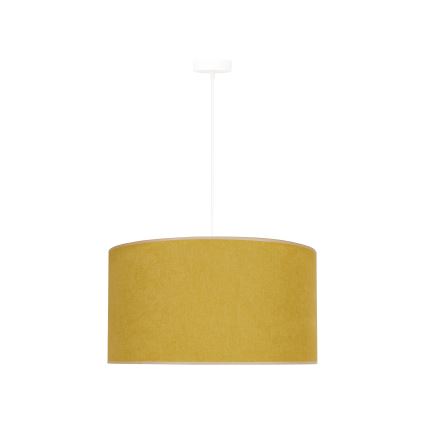 Duolla - Luster na lanku BRISTOL 1xE27/15W/230V pr. 45 cm žltá/biela