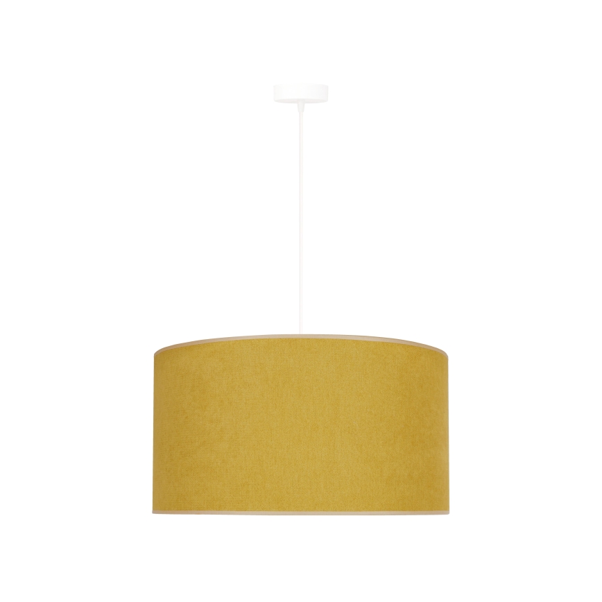 Duolla - Luster na lanku BRISTOL 1xE27/15W/230V pr. 45 cm žltá/biela
