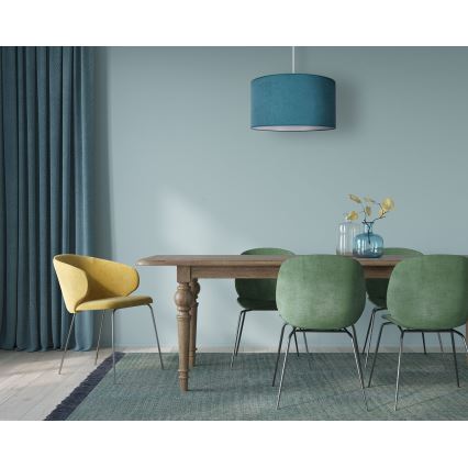 Duolla - Luster na lanku BRISTOL 1xE27/40W/230V pr. 45 cm tyrkysová