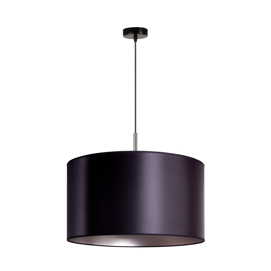 Duolla - Luster na lanku CANNES 1xE27/15W/230V pr. 45 cm čierna/strieborná