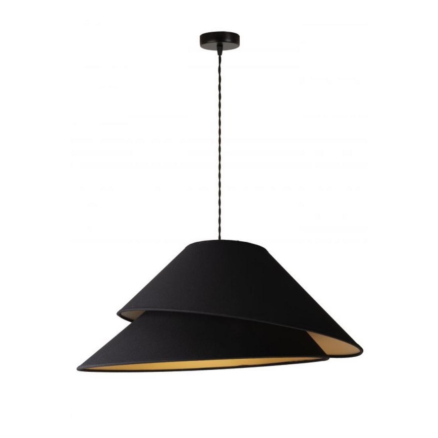 Duolla - Luster na lanku COCO 1xE27/40W/230V pr. 50 cm čierna