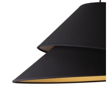 Duolla - Luster na lanku COCO 1xE27/40W/230V pr. 50 cm čierna