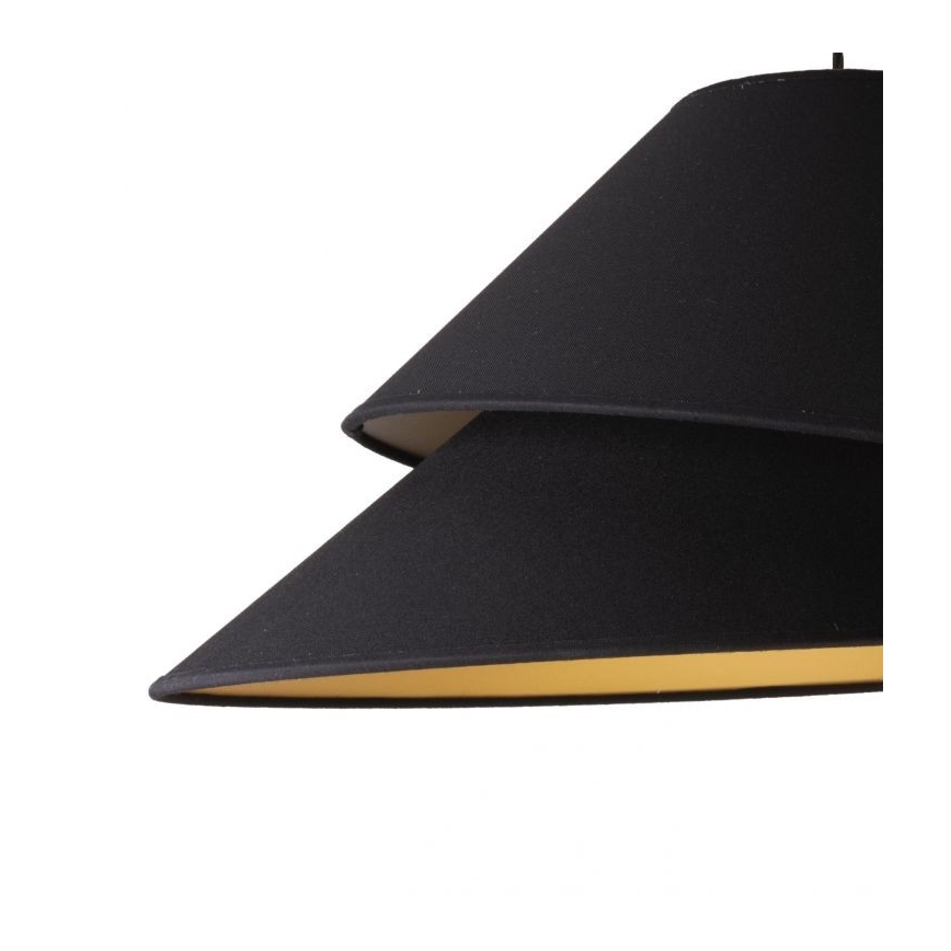 Duolla - Luster na lanku COCO 1xE27/40W/230V pr. 50 cm čierna
