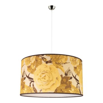 Duolla - Luster na lanku CONSTANCE 1xE27/40W/230V pr. 45 cm žltá