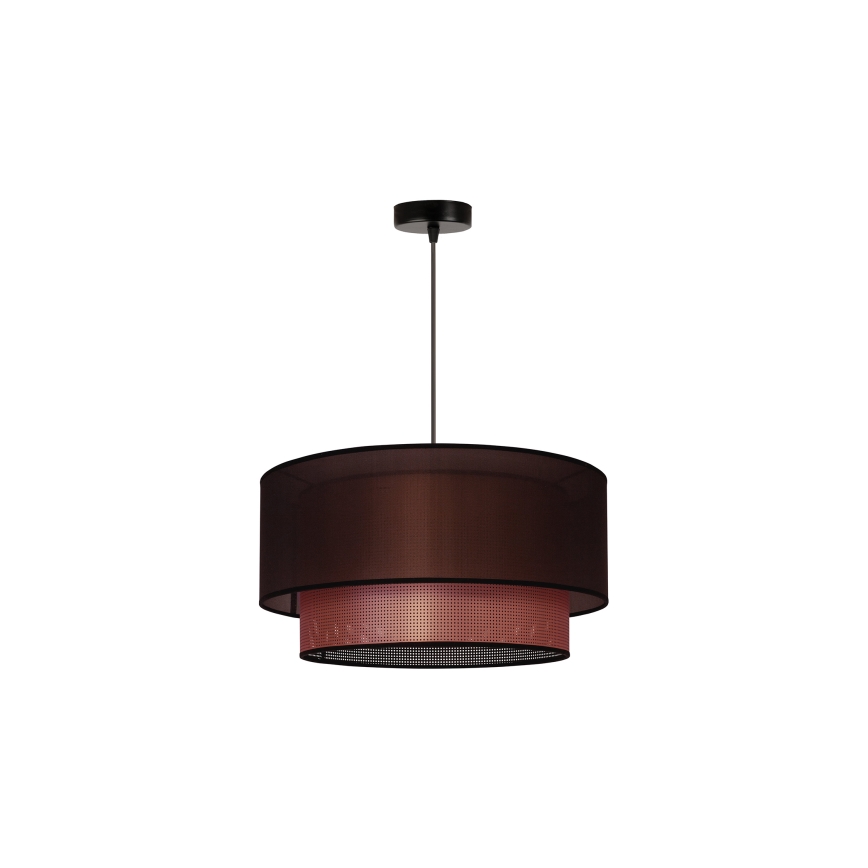 Duolla - Luster na lanku COPPER SHINY 1xE27/15W/230V pr. 45 cm hnedá/medená