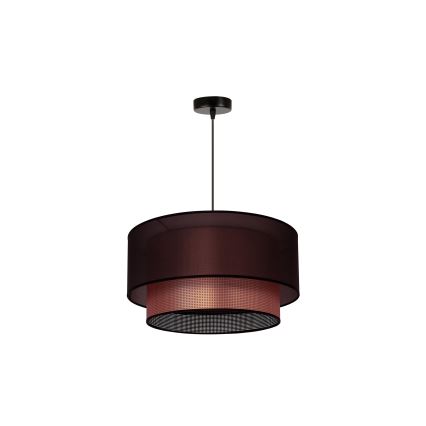 Duolla - Luster na lanku COPPER SHINY 1xE27/15W/230V pr. 45 cm hnedá/medená