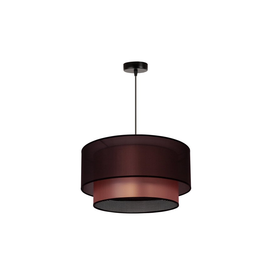 Duolla - Luster na lanku COPPER SHINY 1xE27/15W/230V pr. 45 cm hnedá/medená