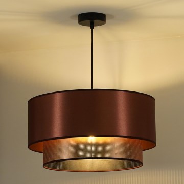 Duolla - Luster na lanku COPPER SHINY 1xE27/15W/230V pr. 45 cm medená