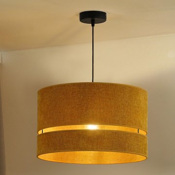 Duolla - Luster na lanku DOUBLE 1xE27/15W/230V pr. 40 cm oranžová