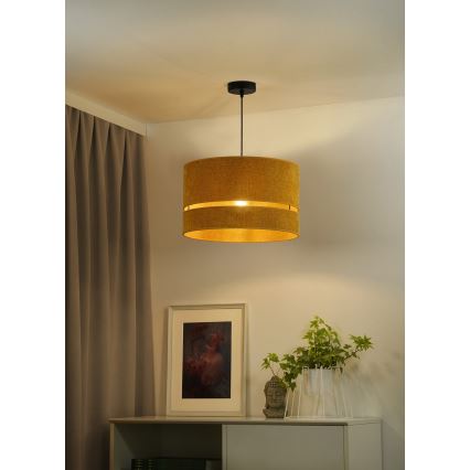 Duolla - Luster na lanku DOUBLE 1xE27/15W/230V pr. 40 cm oranžová