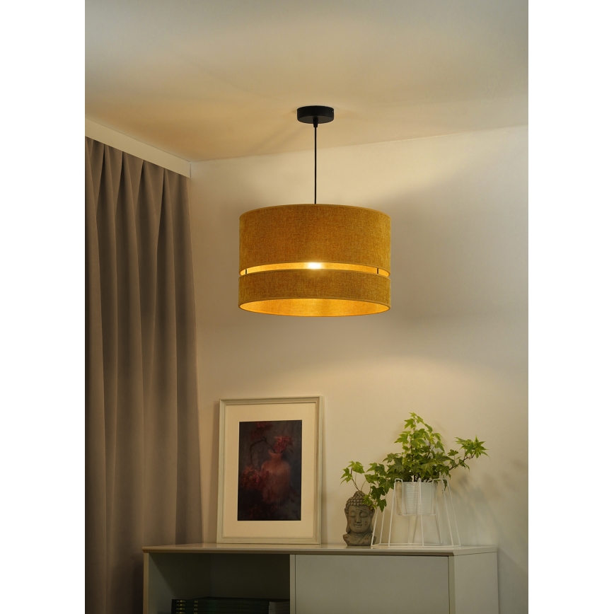 Duolla - Luster na lanku DOUBLE 1xE27/15W/230V pr. 40 cm oranžová