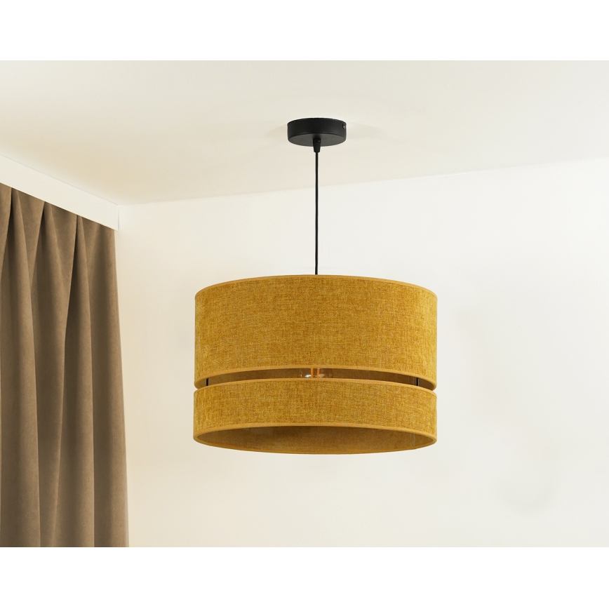 Duolla - Luster na lanku DOUBLE 1xE27/15W/230V pr. 40 cm oranžová