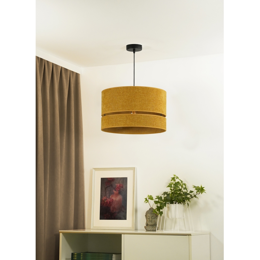Duolla - Luster na lanku DOUBLE 1xE27/15W/230V pr. 40 cm oranžová