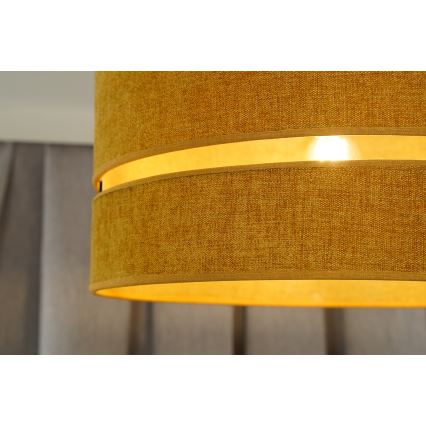 Duolla - Luster na lanku DOUBLE 1xE27/15W/230V pr. 40 cm oranžová
