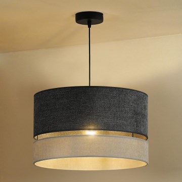 Duolla - Luster na lanku DOUBLE 1xE27/15W/230V pr. 40 cm šedá