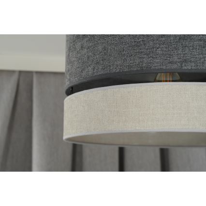Duolla - Luster na lanku DOUBLE 1xE27/15W/230V pr. 40 cm šedá
