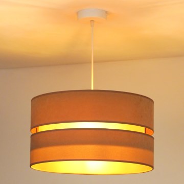 Duolla - Luster na lanku DUO 1xE27/15W/230V pr. 40 cm béžová