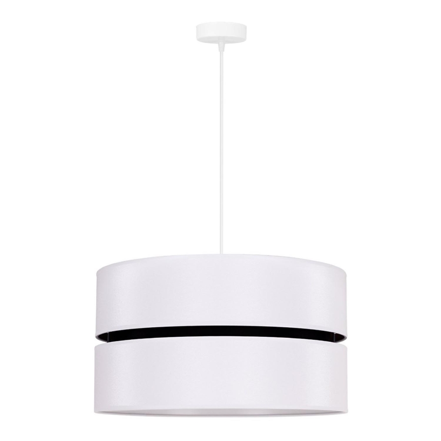 Duolla - Luster na lanku DUO 1xE27/15W/230V pr. 40 cm biela/čierna