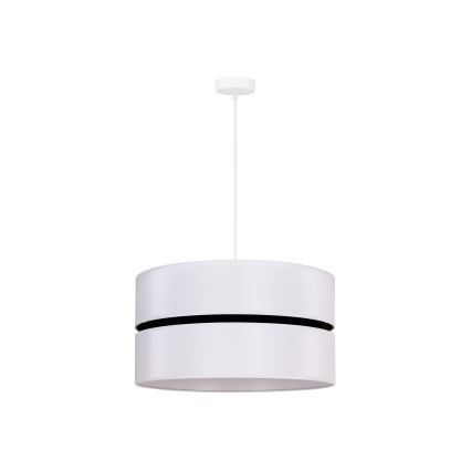 Duolla - Luster na lanku DUO 1xE27/15W/230V pr. 40 cm biela/čierna
