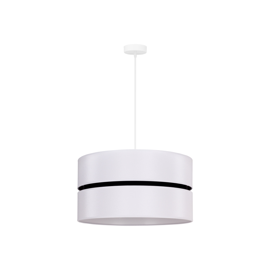 Duolla - Luster na lanku DUO 1xE27/15W/230V pr. 40 cm biela/čierna