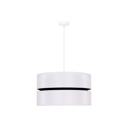 Duolla - Luster na lanku DUO 1xE27/15W/230V pr. 40 cm biela/čierna