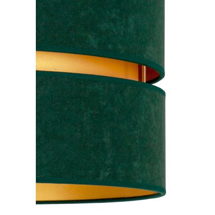 Duolla - Luster na lanku DUO 1xE27/15W/230V pr. 40 cm zelená/zlatá