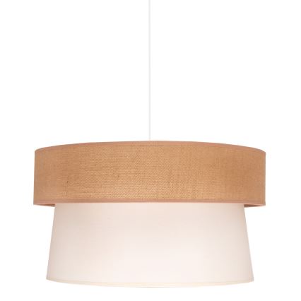 Duolla - Luster na lanku ETNIC 1xE27/40W/230V pr. 45 cm krémová/béžová