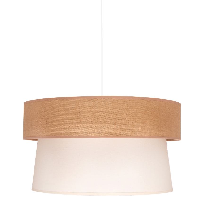 Duolla - Luster na lanku ETNIC 1xE27/40W/230V pr. 45 cm krémová/béžová
