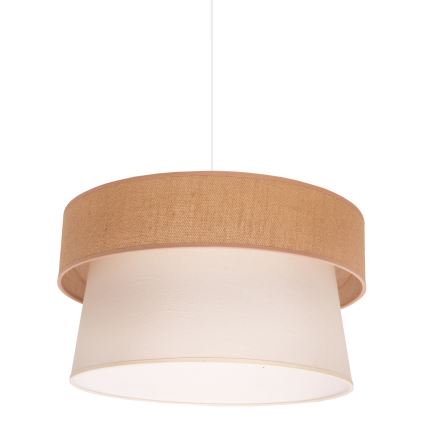 Duolla - Luster na lanku ETNIC 1xE27/40W/230V pr. 45 cm krémová/béžová